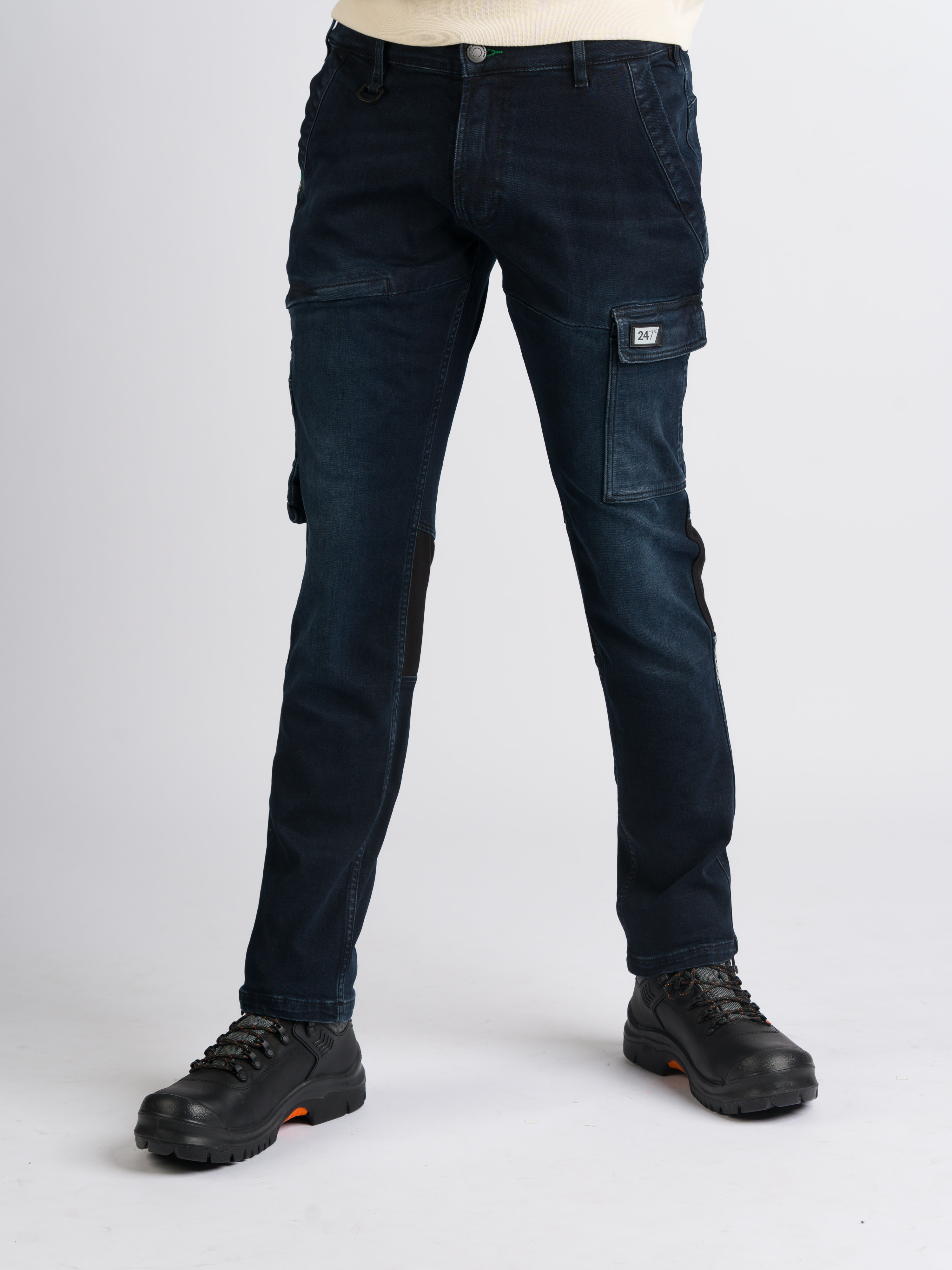 247Jeans Jaguar Workwear W56 Blue Black Denim