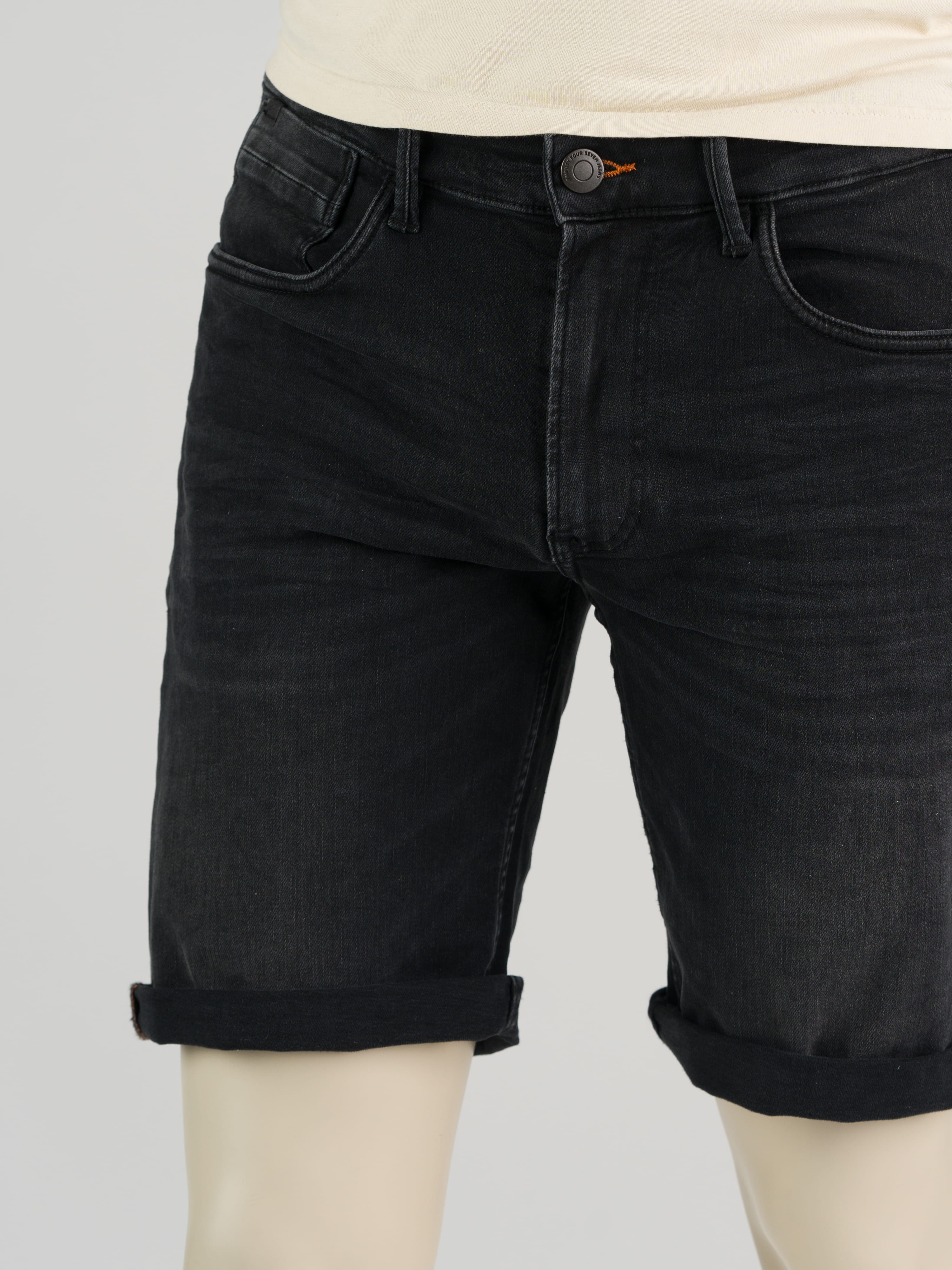 247jeans Palm Slim Short SH02 Dark Grey Denim Used