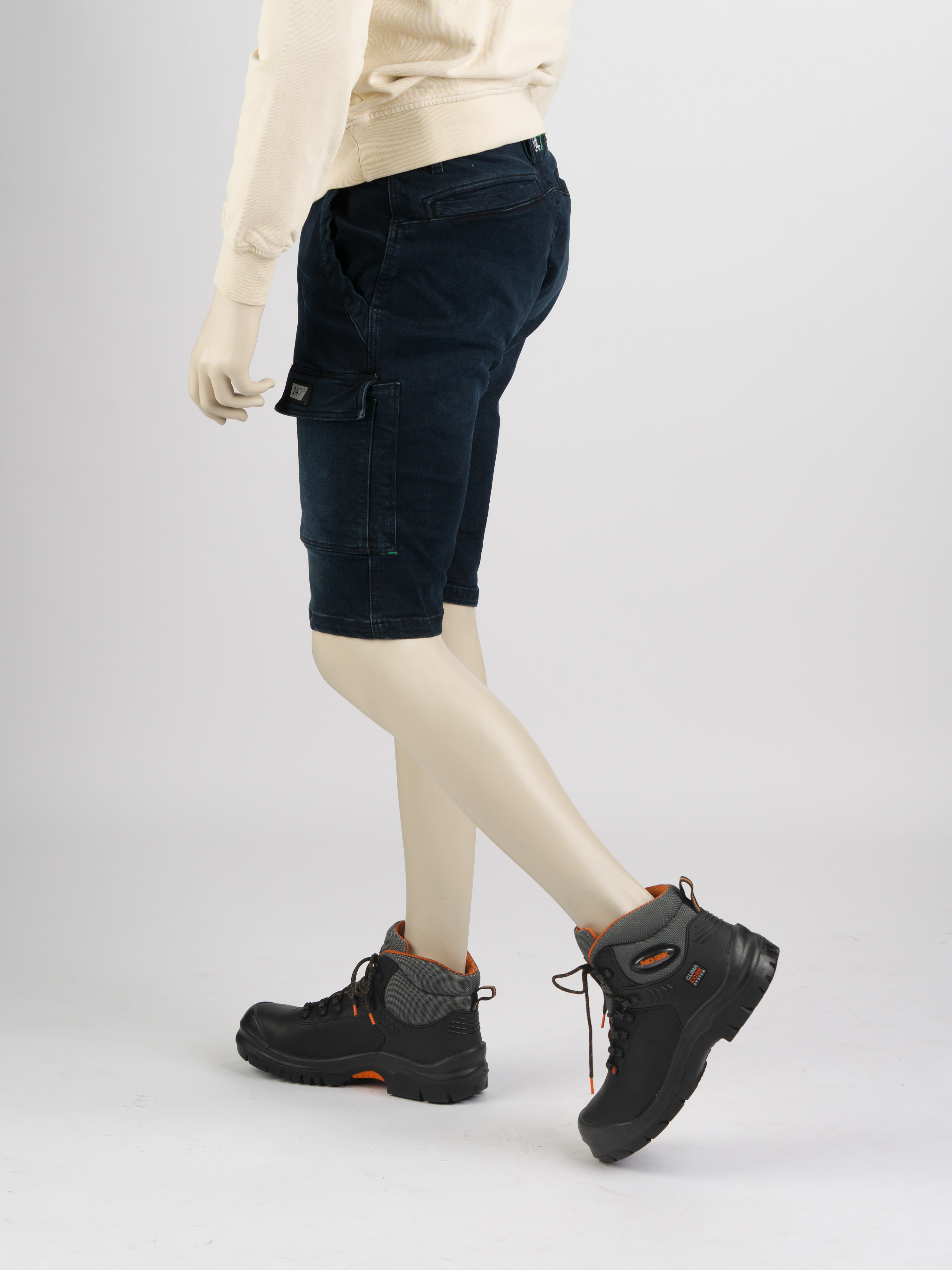 247Jeans Jaguar Short Workwear W86 Blue Black Denim