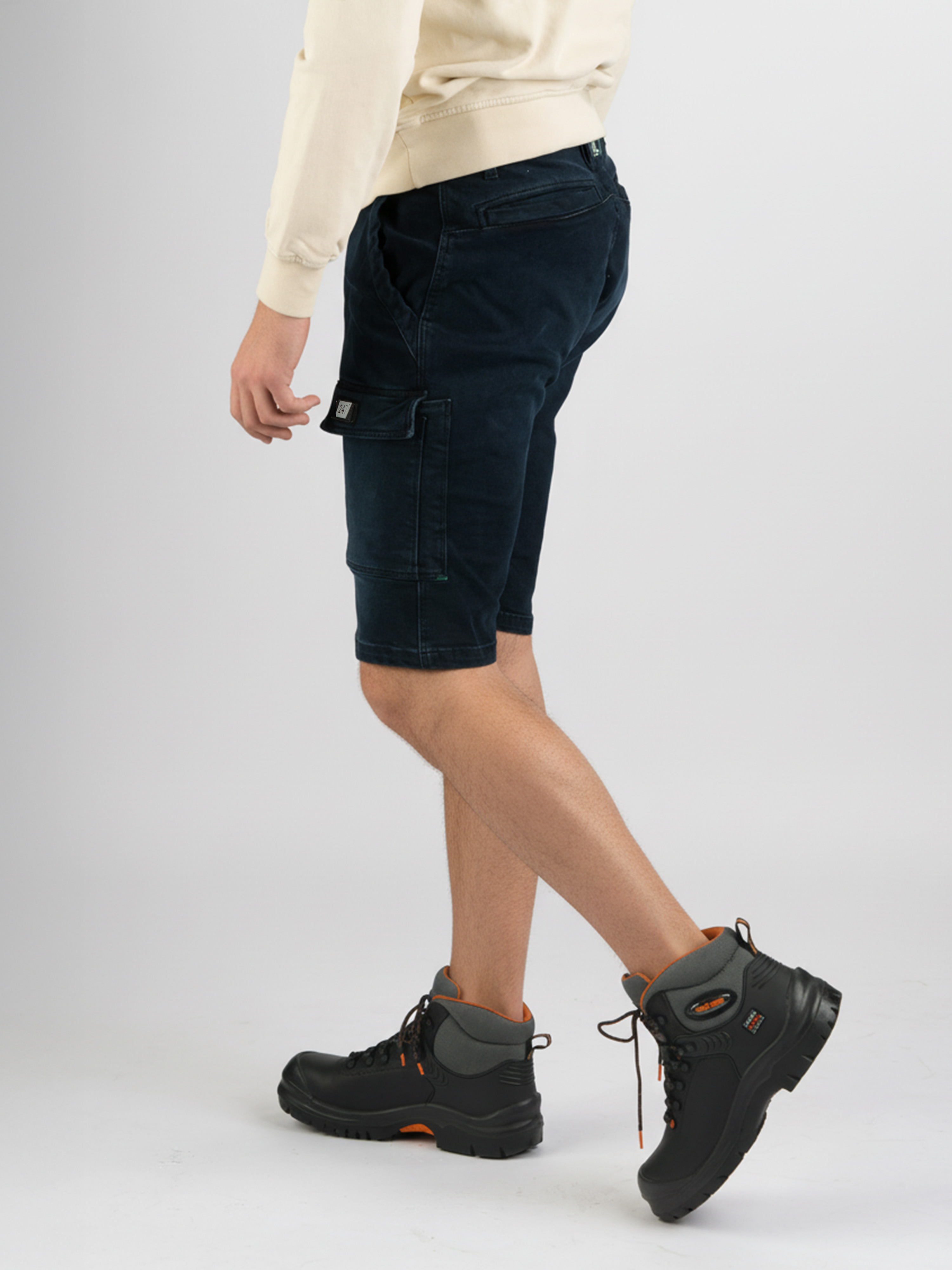 247Jeans Jaguar Short Workwear W86 Blue Black Denim