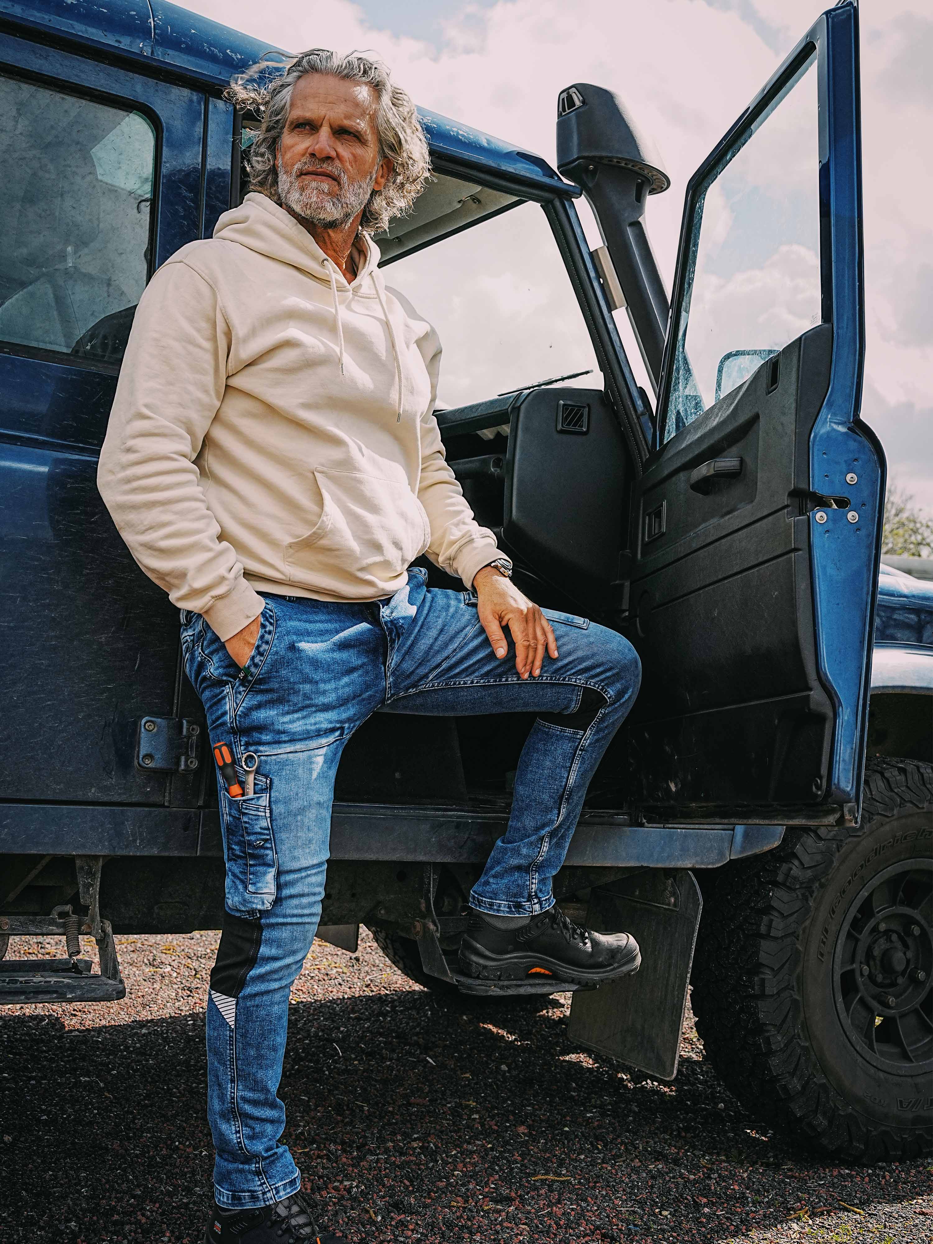 247Jeans Jaguar Workwear W57 Medium Blue Denim Used