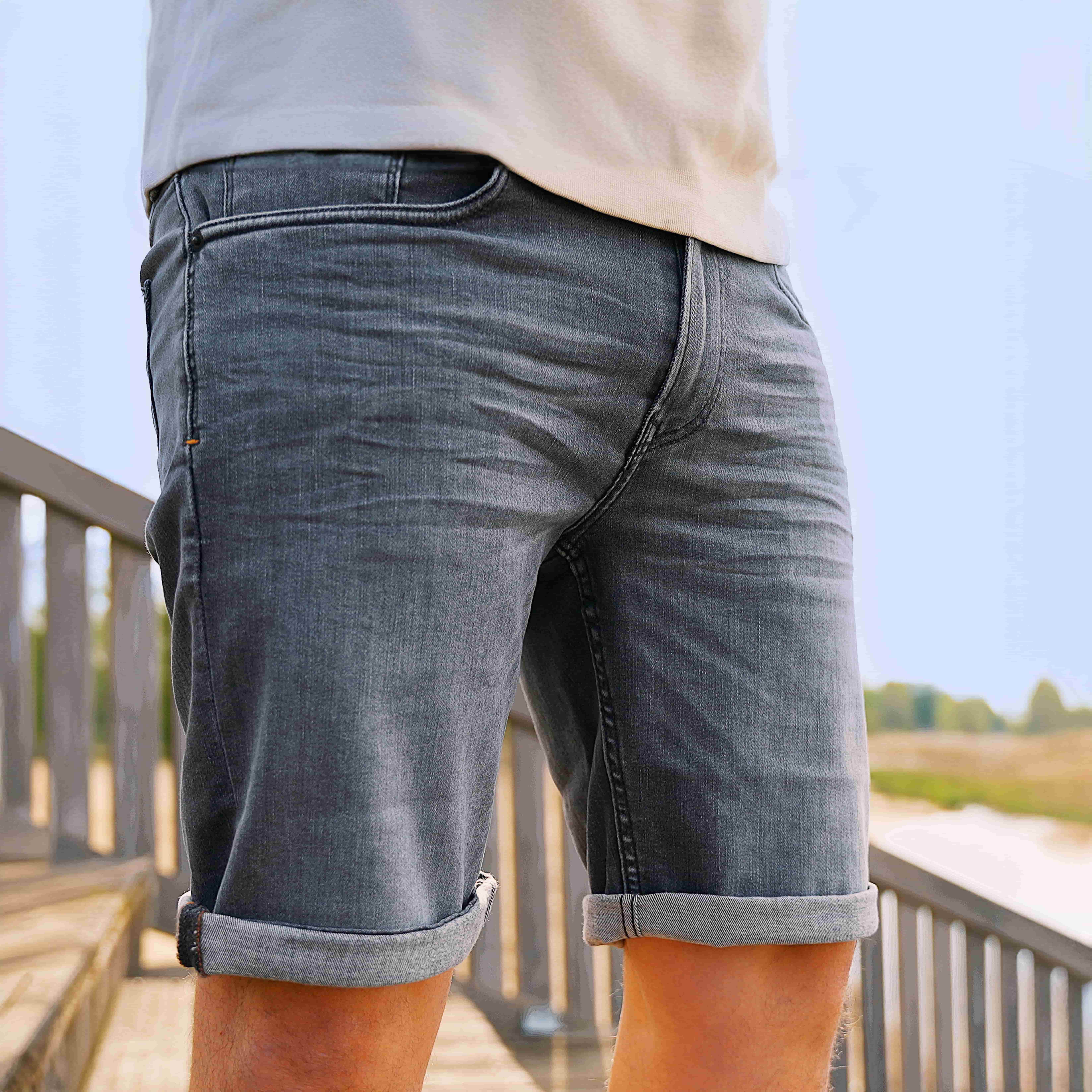 247Jeans Palm Slim Short SH03 Medium Grey Denim Used