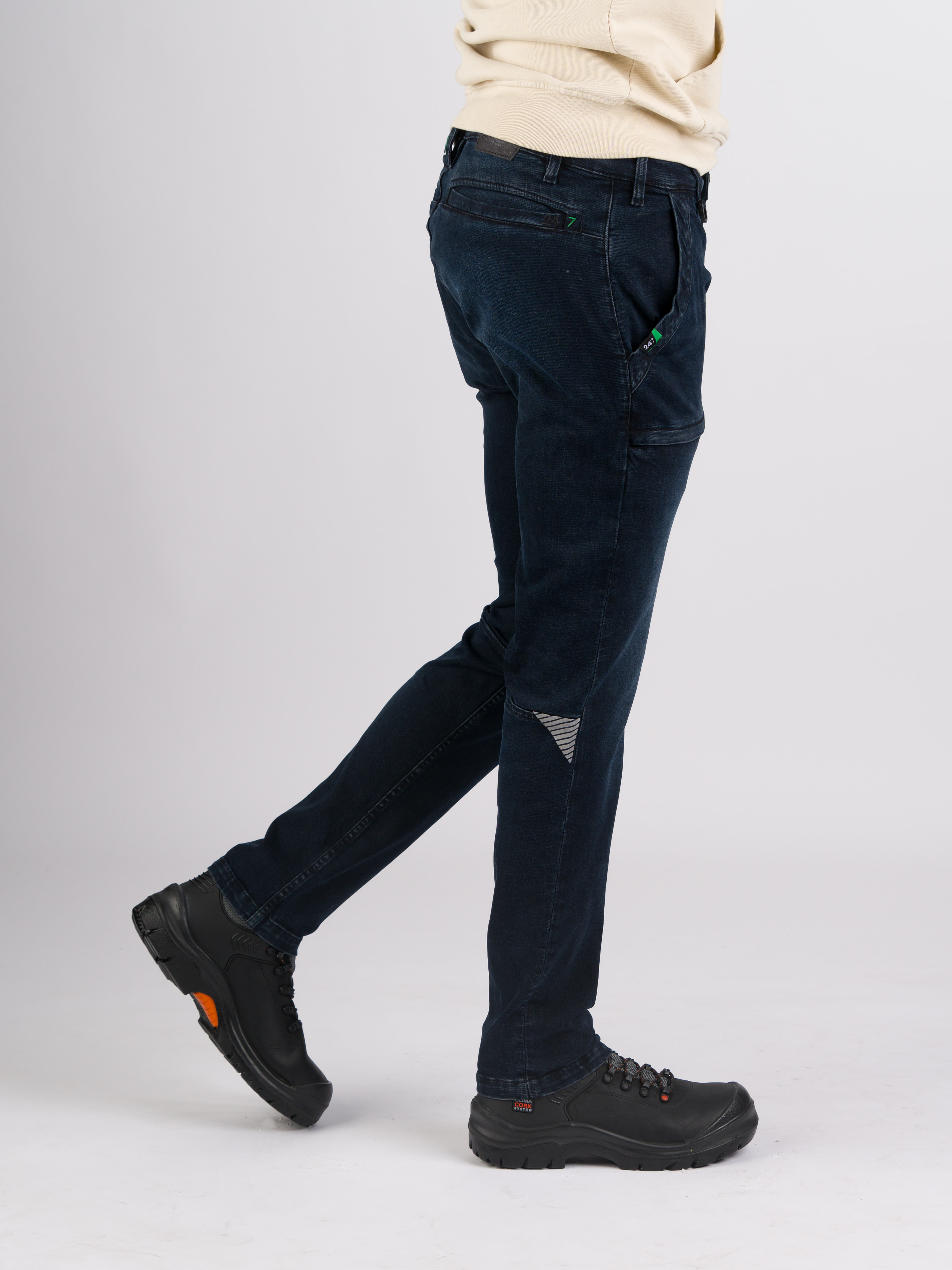 247Jeans Cheetah Workwear W06 Blue Black Denim