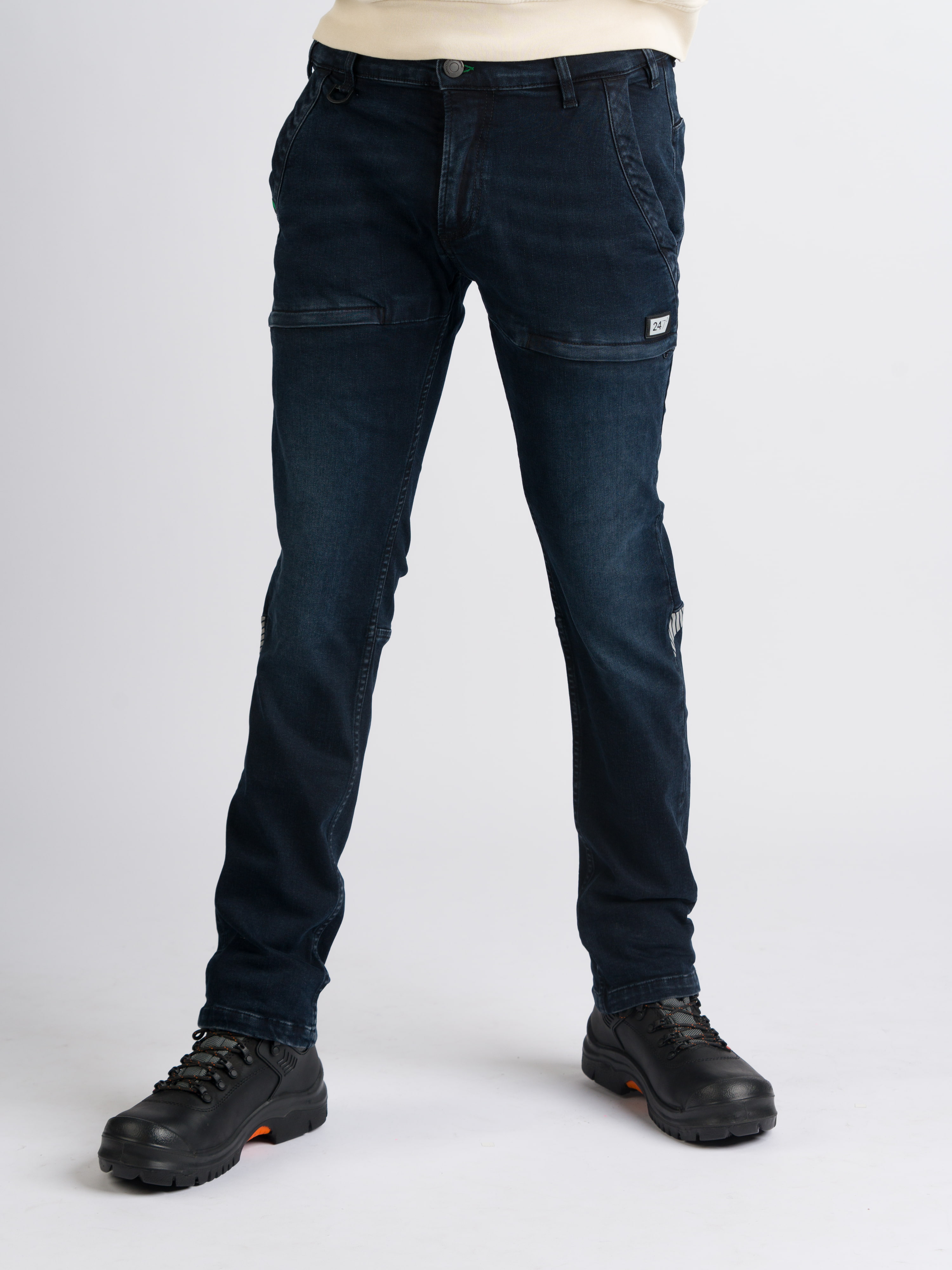 247Jeans Cheetah Workwear W06 Blue Black Denim