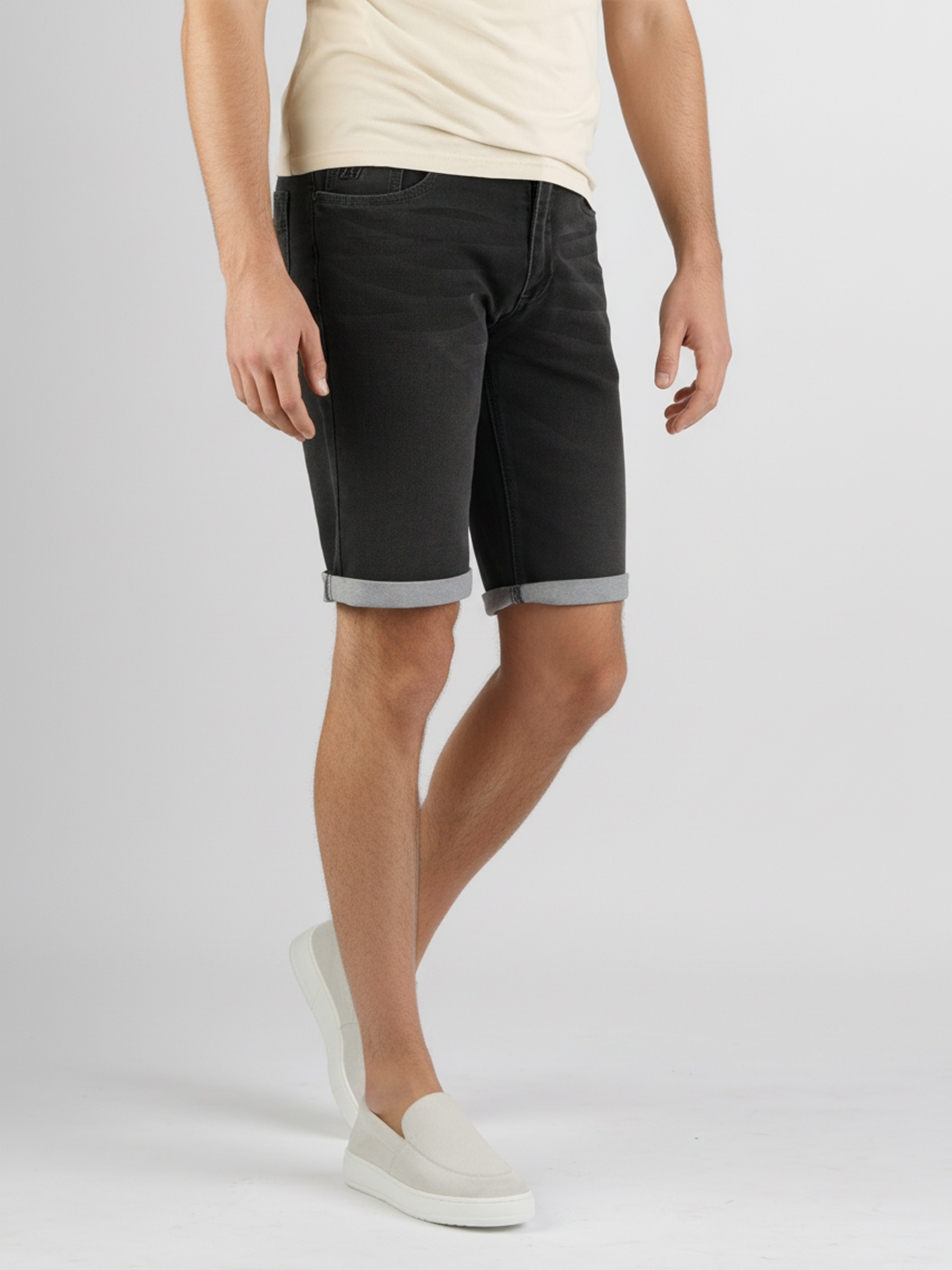 247Jeans Elm Short J04 Dark Grey Denim Used