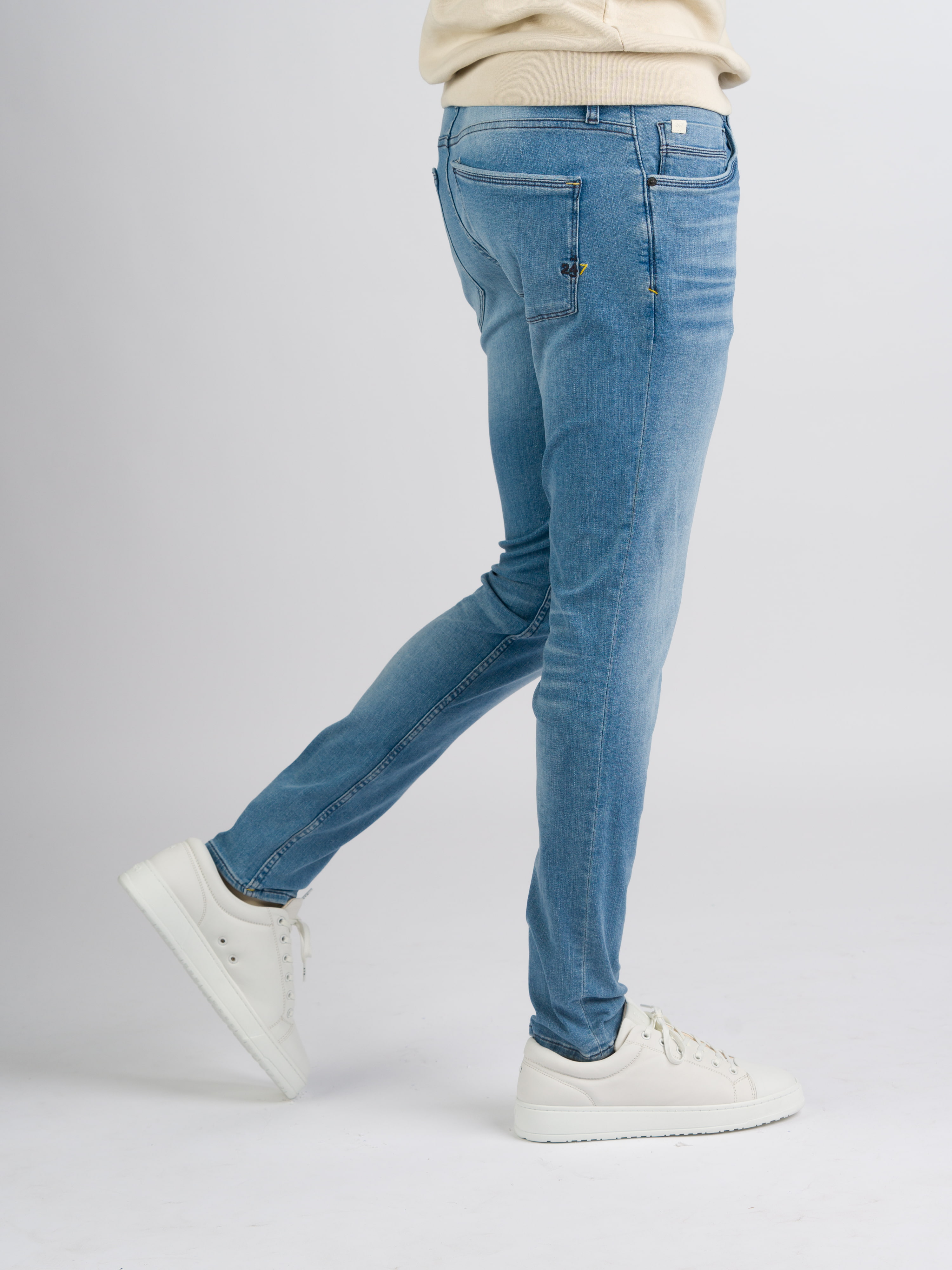 247Jeans Palm Skinny SK75 Bleached Denim Used